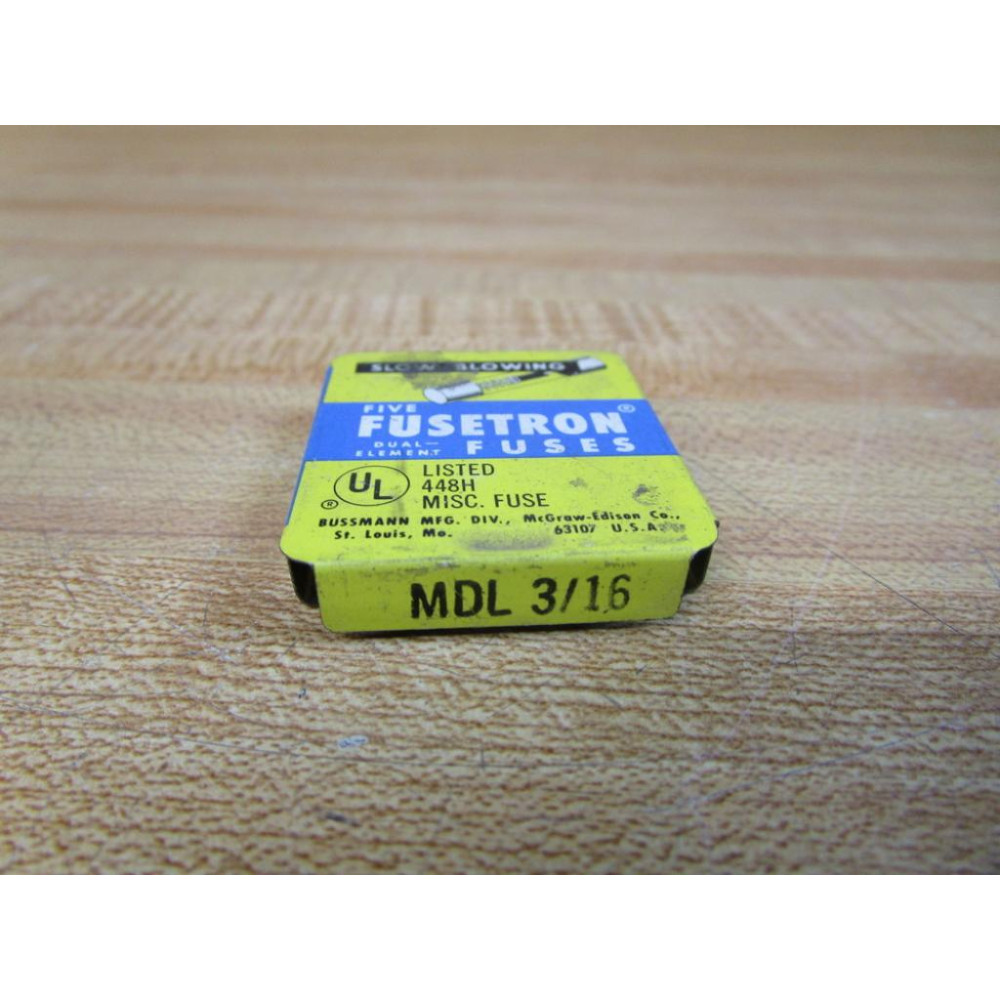 Buss MDL-316 Bussmann Fuse Cross Ref 3W756 Spring Elem. (Pack of 10)