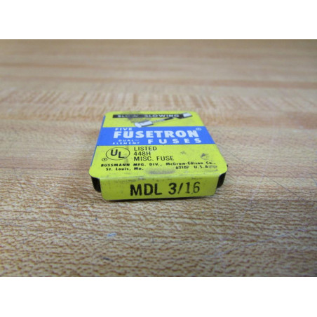 Buss MDL-316 Bussmann Fuse Cross Ref 3W756 Spring Elem. (Pack of 10)