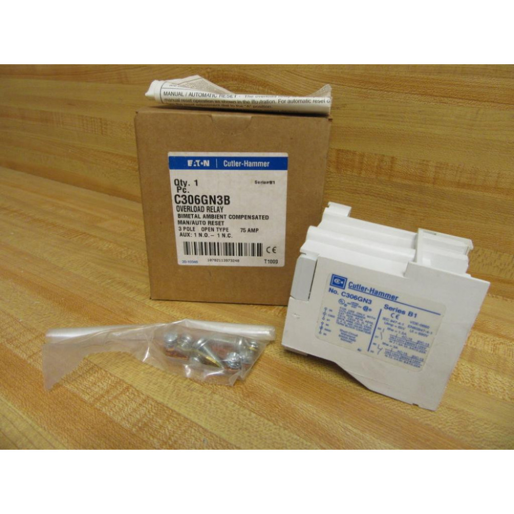 Eaton C306GN3B Cutler Hammer Overload Relay