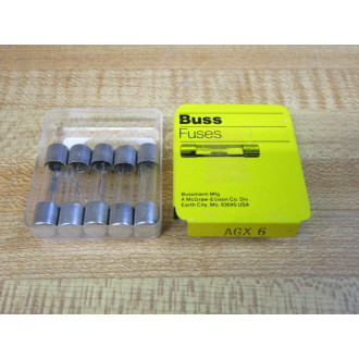 Buss AGX-6 Bussmann Fuse Cross Ref 1DJ63 Metal Strip Element (Pack of 10)