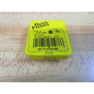 Buss AGX-4 Bussmann Fuse Cross Ref 6F060 Jagged Wire Element (Pack of 10)
