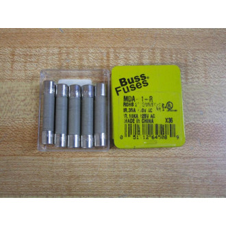 Buss MDA-1-R Bussmann Fuse Cross Ref 1CL85 MDA-1 Gray (Pack of 5)
