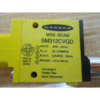 Banner SM312CVQD Sensor 26832 - Used