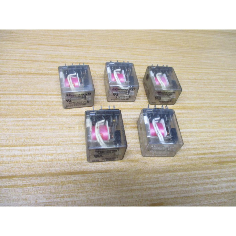 Magnecraft W78ACSX-5 Relay W78ACSX5 (Pack of 5) - Used