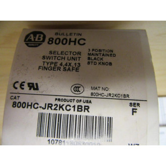 Allen Bradley 800HC-JR2KC1BR Selector Switch