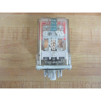 Relpol R15W 3PDT Relay R15W3PDT - Used