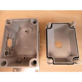 Allen Bradley 1000-FHCD6-PB1 Pendant Station Empty Enclosure - Used