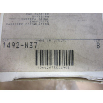Allen Bradley 1492-N37 Terminal Barrier 1492N37 Series B (Pack of 42)