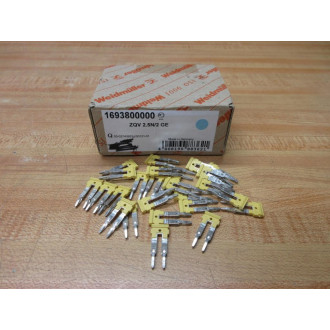 Weidmuller 1693800000 Terminal Block ZQV 2.5N2 GE (Pack of 26)