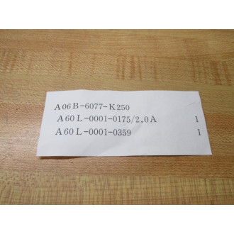 Fanuc A06B-6077-K250 Fuse Kit A06B6077K250