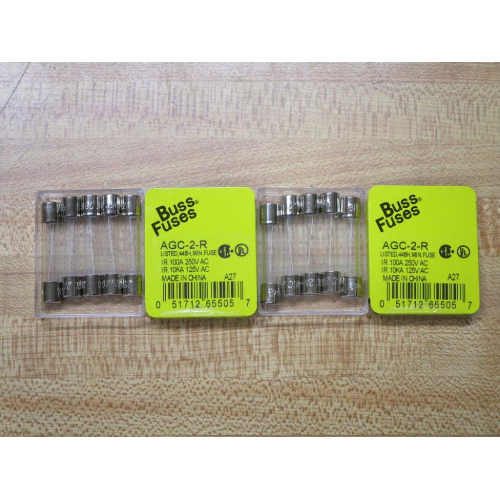Buss AGC-2-R Bussmann Fuse Cross Ref 4XH42 Fine Wire Element (Pack of 10)