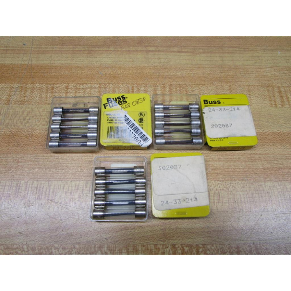 Buss AGC-210 Bussmann Fuse Cross Ref 6F006 Metal Strip (Pack of 15)
