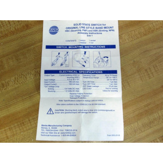 Bimba D-35875-14 Sensor Mounting Bracket D3587514