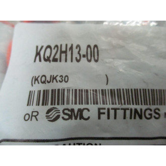 SMC KQ2H13-00 One-Touch Straight Union 12" (Pack of 10)