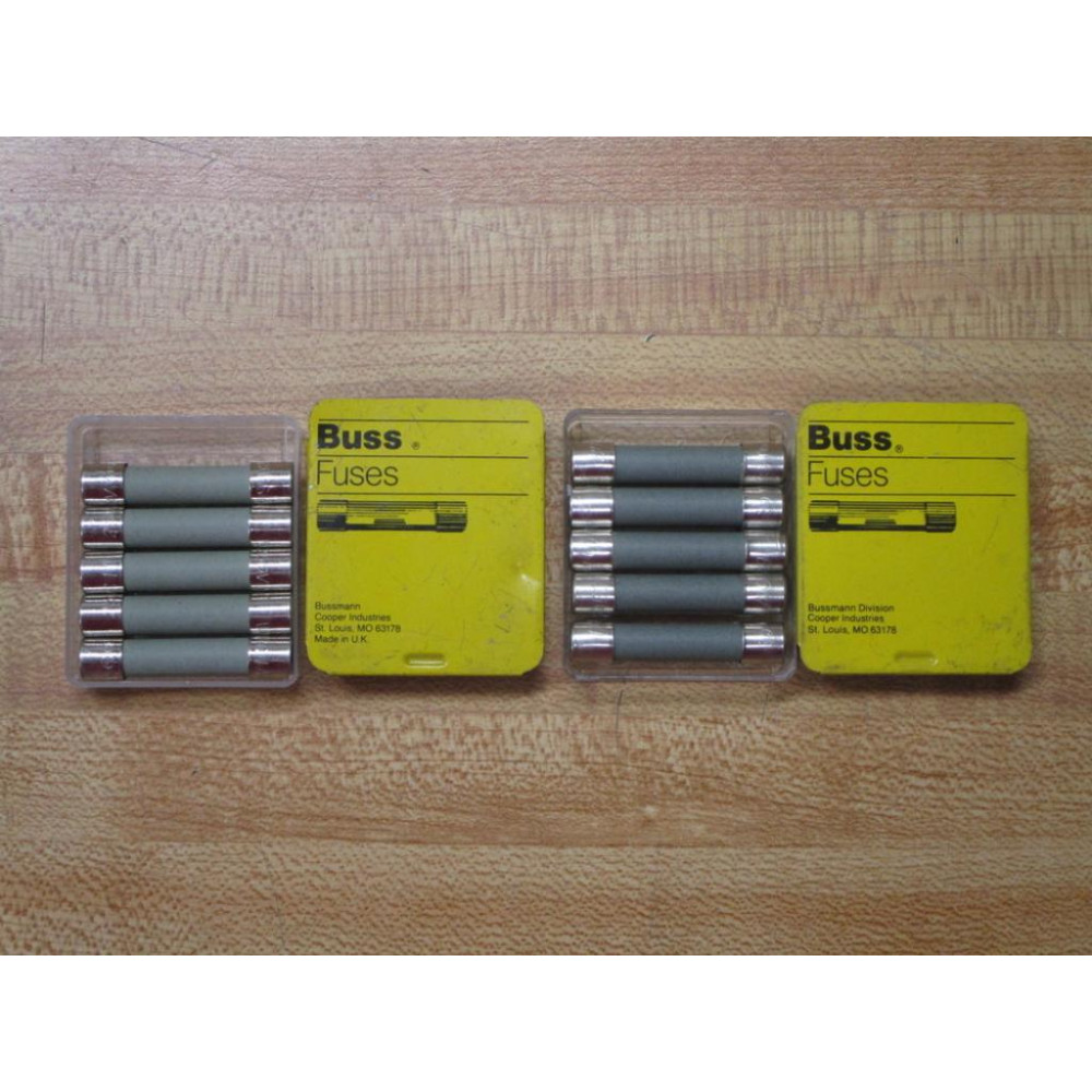 Buss ABC-1-R Bussmann Fuse Cross Ref 6F038 Gray (Pack of 10)