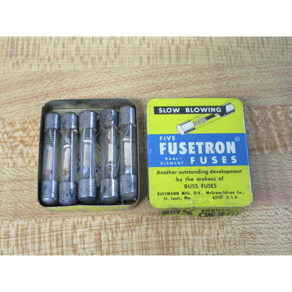 Buss MDV-18 Bussmann Fuse Formerly 3AG-SB-PT Conductor (Pack of 5)