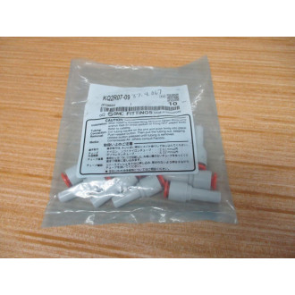 SMC KQ2R07-09 One-Touch Reducer Fitting 14" Tube x 516" (Pack of 10)