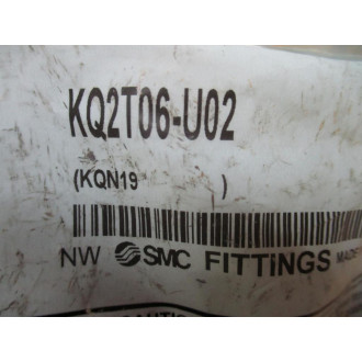 SMC KQ2T06-U02 One-Touch Male Branch Tee Fitting 6mm (Pack of 10)