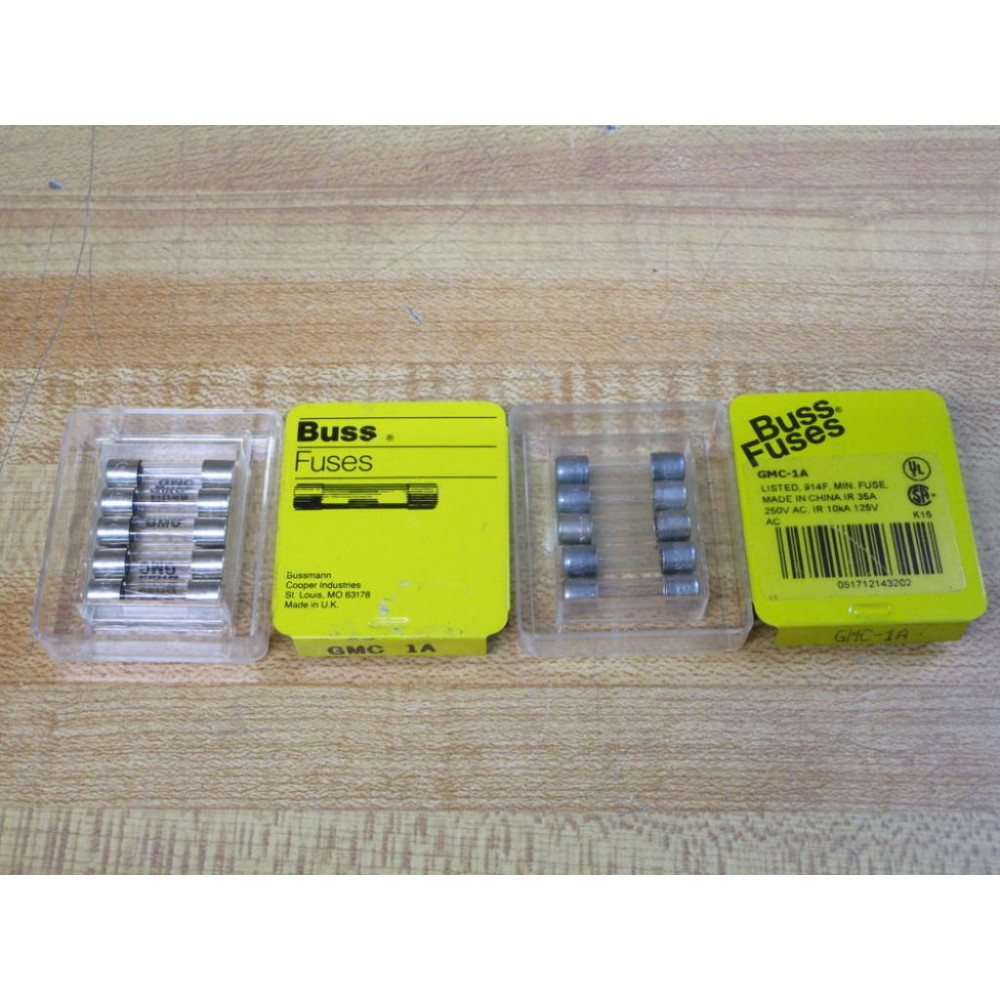 Buss GMC-1A Bussmann Fuse Cross Ref 1CJ52 Fine Wire Element (Pack of 10)