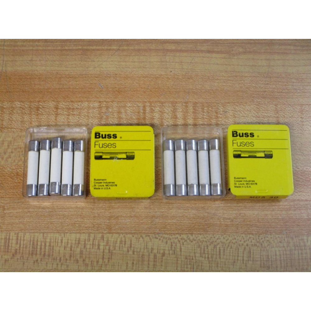 Buss MDA-30 Bussmann Fuse Cross Ref 1CM10 White (Pack of 10)