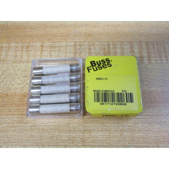 Buss MBO-10 Bussmann Fuse MB0-10 TanBeige (Pack of 5)