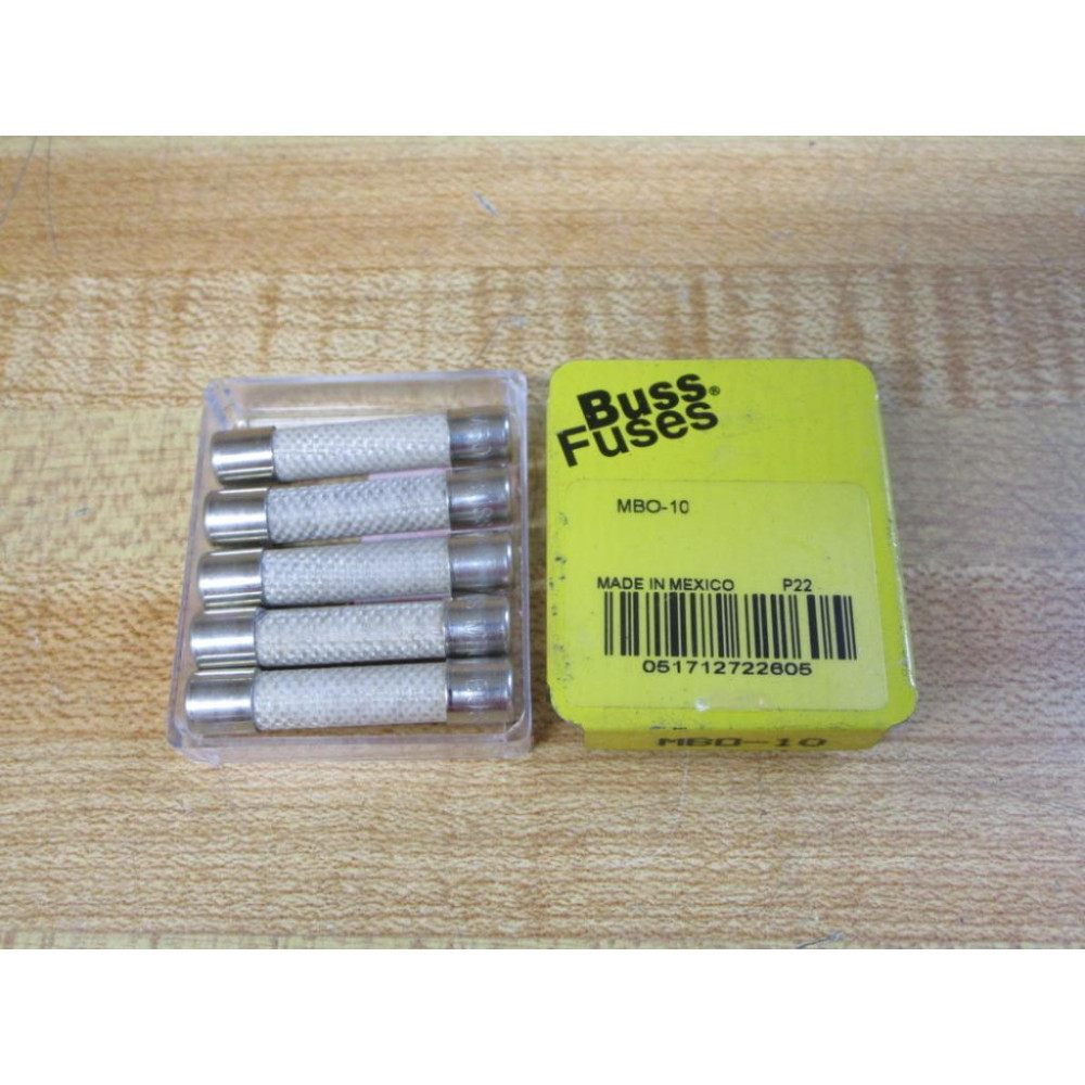 Buss MBO-10 Bussmann Fuse MB0-10 TanBeige (Pack of 5)