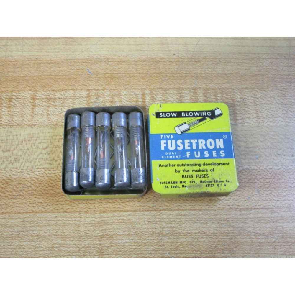 Buss MDV-6-14 Bussmann Fuse MDV614 3AG-SB-PT Spring Element (Pack of 5)