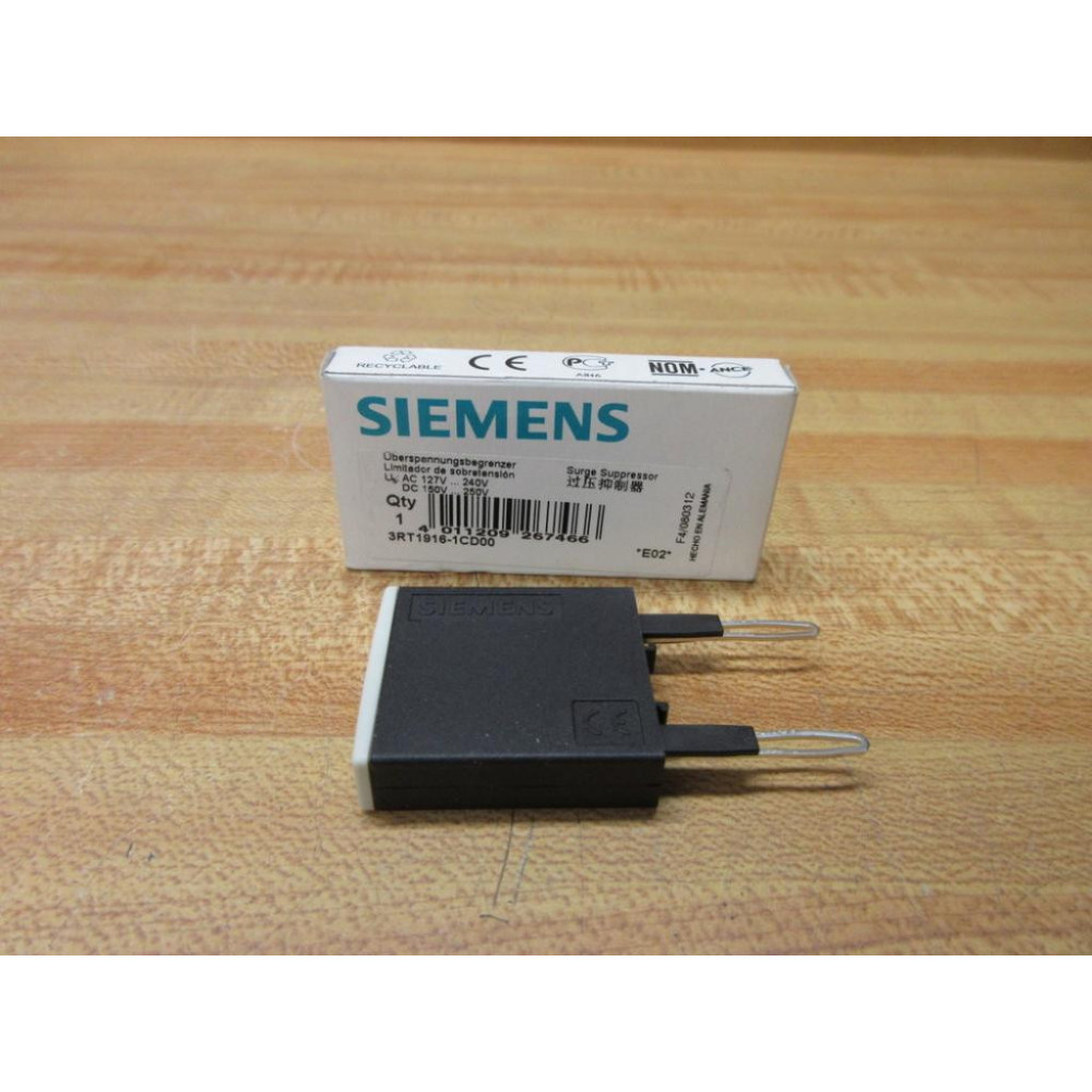 Siemens 3RT1916-1CD00 Surge Suppressor 3RT19161CD00