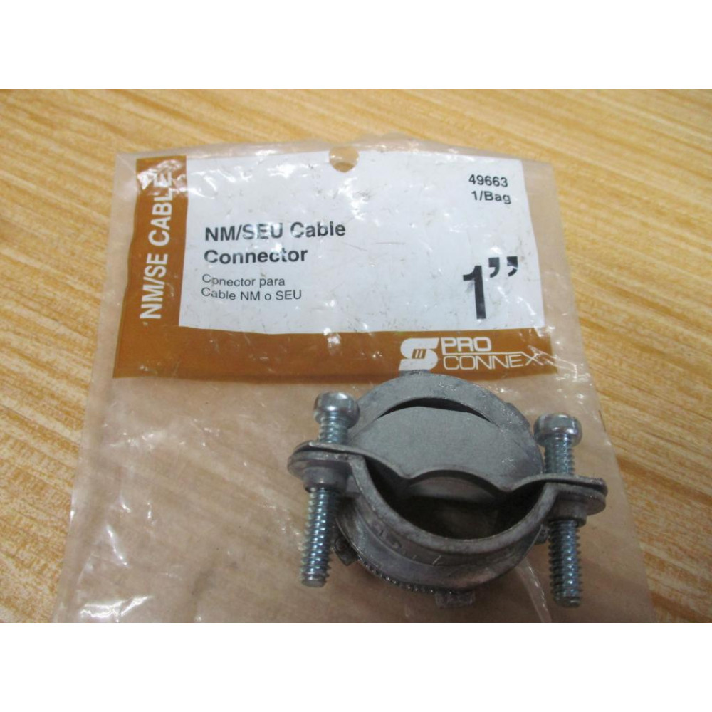 ProConnex 49663 NMSEU Cable Connector 1" (Pack of 2)