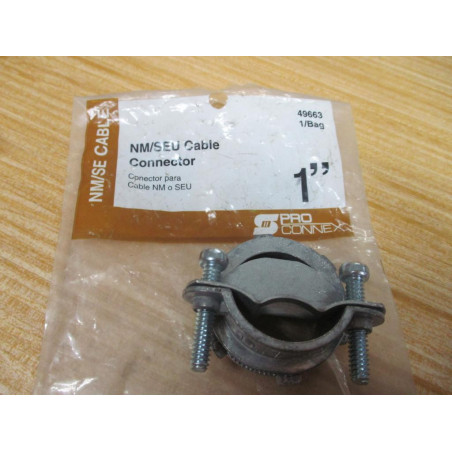 ProConnex 49663 NMSEU Cable Connector 1" (Pack of 2)