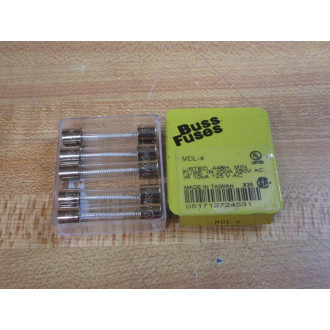 Buss MDL-4 Bussmann Fuse Cross Ref 4XL62 MDL-4A Wirewound Element (Pack of 10)