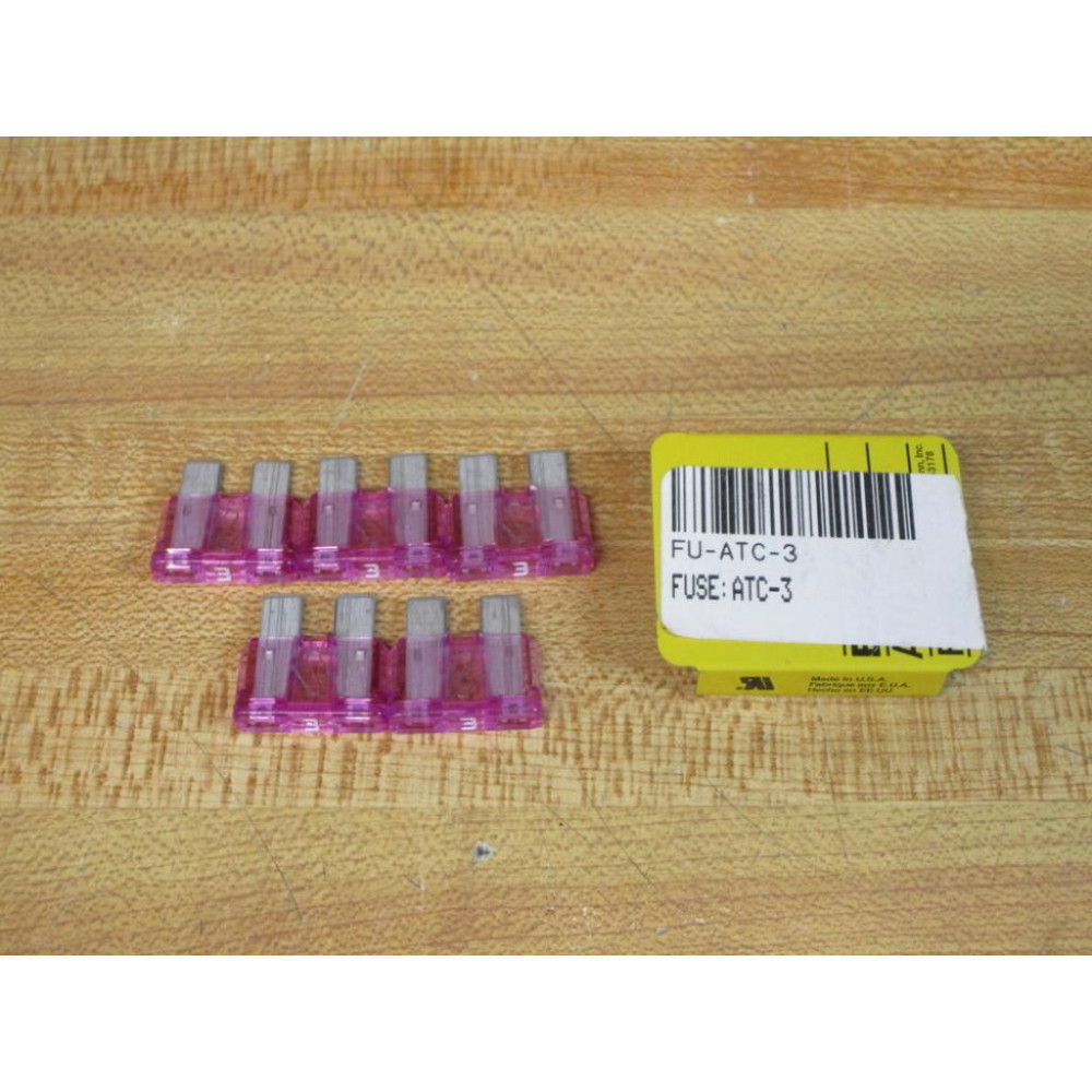 Buss ATC-3 Bussmann Fuse Cross Ref 1BZ37 (Pack of 5)