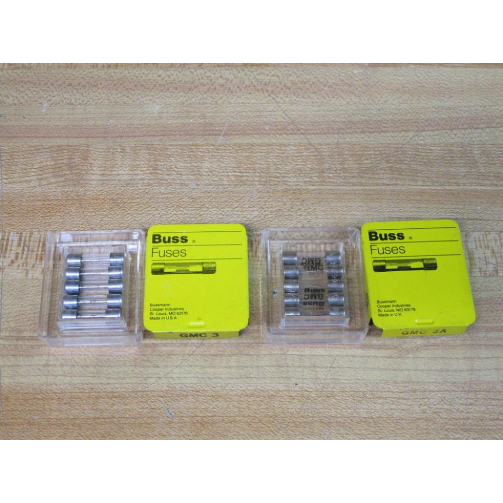 Buss GMC-3 Bussmann GMC-3A Fuse Cross Ref 1CK06 Fine Wire Element (Pack of 10)