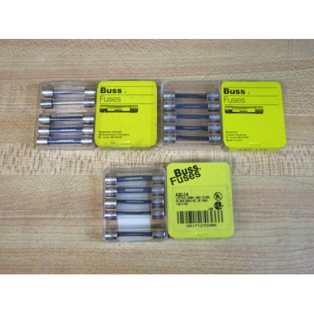 Buss AGC-14 Bussmann Fuse Cross Ref 4XH37 Metal Strip (Pack of 15)