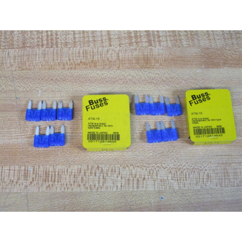 Buss ATM-15 Bussmann Fuse Ref 1BZ43 (Pack of 10)