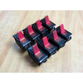 Alco E7560 Red Rocker Switch Illuminated (Pack of 8) - Used