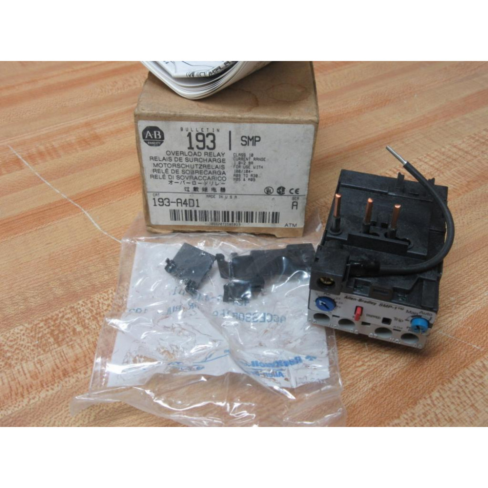 Allen Bradley 193-A4D1 Overload Relay 193A4D1 Allen Bradley 193-A4D1 Overload Relay 193A4D1