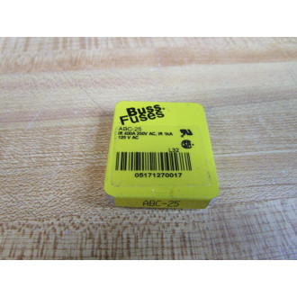 Bussmann ABC-25 Bussmann Fuse Cross Ref 1BX47 Gray (Pack of 10)
