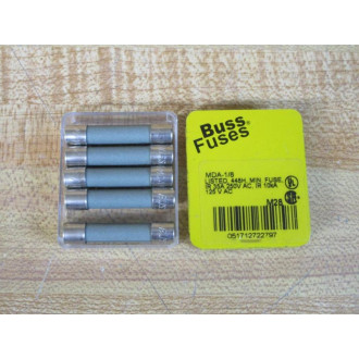 Buss MDA-18 Bussmann Fuse Cross Ref 1CL93 Gray (Pack of 5)