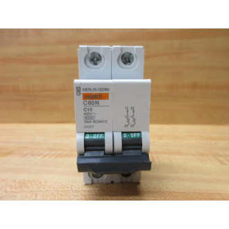 Merlin Gerin 24201 Square D 10A Circuit Breaker C60N - New No Box