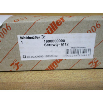 Weidmuller 1900000000 Cable Gland Tool Screwty-M12