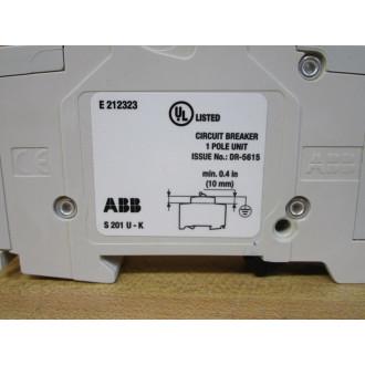 ABB S201 U K10A 10A Circuit Breaker S201UK10A - New No Box