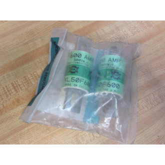 Reliance Electric XL50F600 Brush 600A Semiconductor Fuse 64676-12DD (Pack of 2)