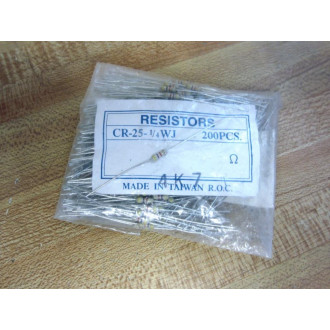Cornell Dubilier CR-25-14WJ 4.7KΩ 14W Resistor CR2514WJ (Pack of 200)