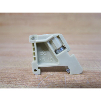 Weidmuller 0382860000 End Bracket EW 15 Beige (Pack of 20)