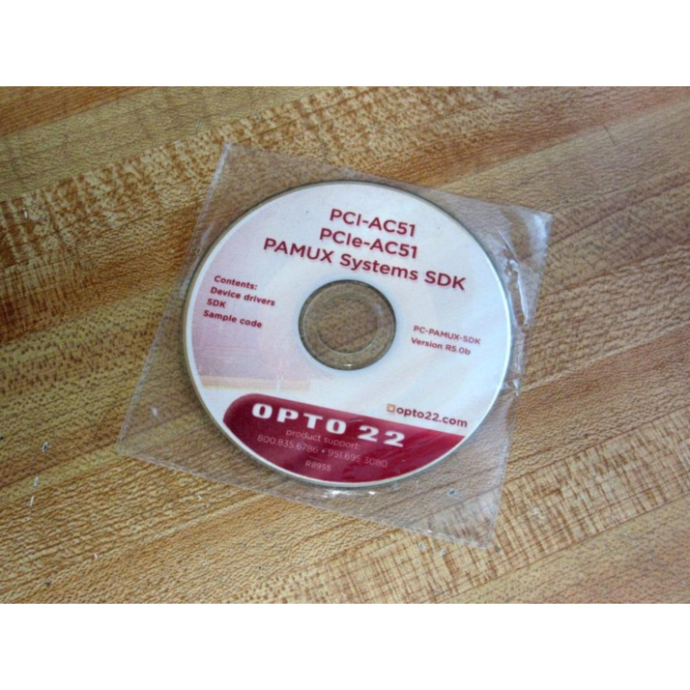 Opto 22 PC-PAMUX-SDK PCI-AC51& PCIe-AC51 Adapter Card Software - New No Box Opto 22 PC-PAMUX-SDK PCI-AC51& PCIe-AC51 Adapter Card Software - New No Box