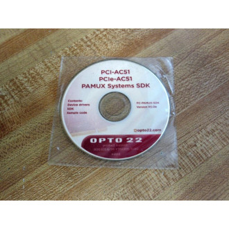 Opto 22 PC-PAMUX-SDK PCI-AC51& PCIe-AC51 Adapter Card Software - New No Box