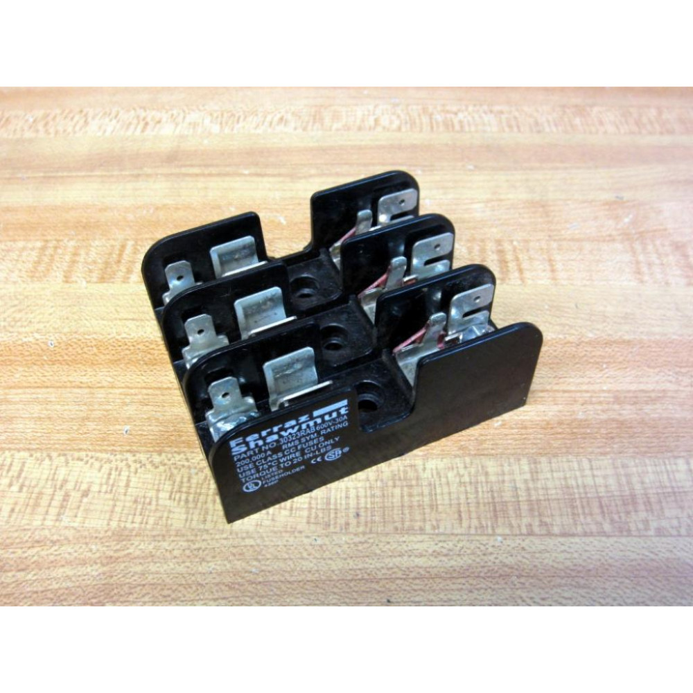 Ferraz Shawmut 30323RAB Midget Fuse Block 600V 30A - New No Box Ferraz Shawmut 30323RAB Midget Fuse Block 600V 30A - New No Box