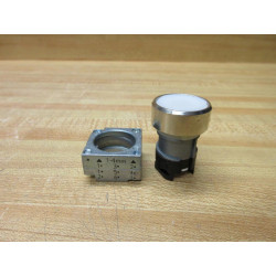 Siemens 3SB3500-0AA61 Furnas White Push Button WHolder - New No Box