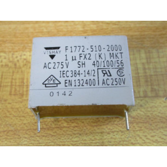 Vishay F1772-510-2000 Capacitor 1µF F17725102000 (Pack of 4) - New No Box